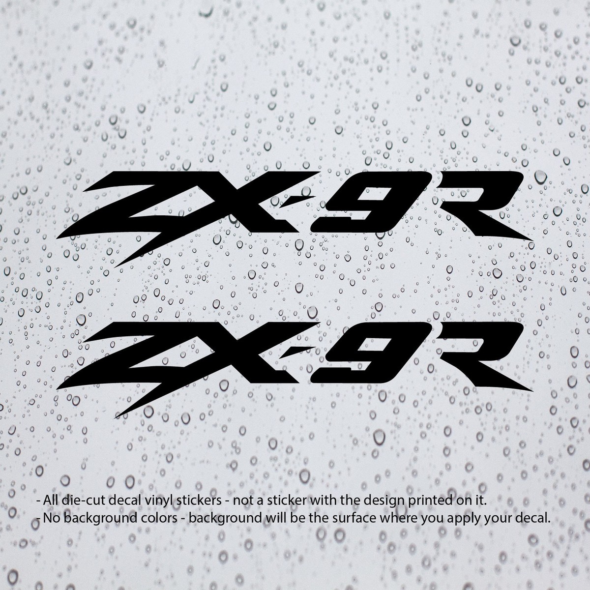 2x) ZX-9R ZX9R Decal Vinyl Stickers for Ninja Motorbike Motorcycle