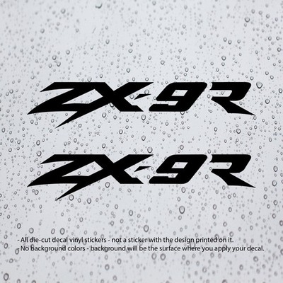 2x) ZX-9R ZX9R Decal Vinyl Stickers for Ninja Motorbike Motorcycle