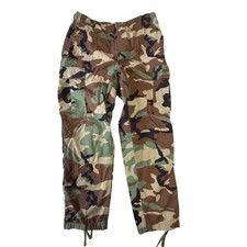 Mens Camouflage Cargo Pants Army Military Style Work Outdoor Pants Size Medium