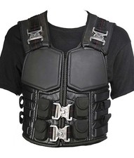 Mens Blade Vest Wesley Snipes Real Leather Trinity Halloween Party Cosplay
