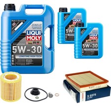 BOSCH Inspection Set 7L Liqui Moly Longtime High Tech 5W-30 Pour BMW 3er