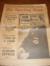 January 1967 The Sporting News - Hank Stram Kansas City Chiefs HOF Head Coach