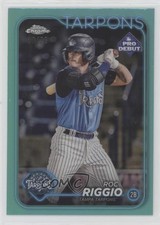 2024 Topps Pro Debut Chrome Aqua Refractor 60/75 Roc Riggio #PDC-112 0rj8