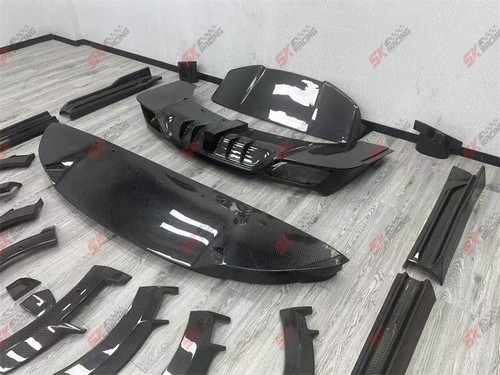 Carbon Fiber Front Rear Lip Spoiler Wing Hood Kit For Land Rover Range Rover 23+ - Picture 32 of 44