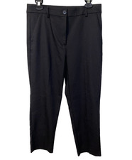 Ann Taylor Loft Outlet Women Dress Pants 8 Stretch Black Flat Front Straight NWT