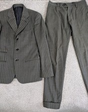 I Sarti Completo giacca+pantalone 48 lana Zegna Tropical gessato