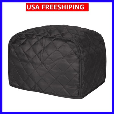 2 slice Toaster Cover, Polyester Fabric Quilted Two Slice Toaster Appliance D...