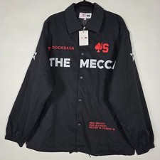 Doordash Aces The Mecca New York Hustle Heart NWT Mens 2XL Snap Black Jacket