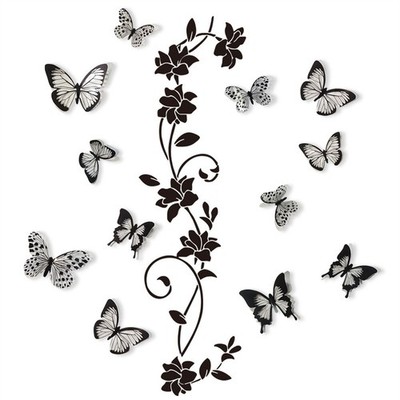 Create Your Desired Design with Black Vine Wall Sticker Easy DIY Application
