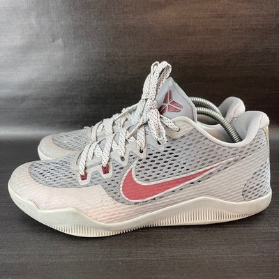 Nike Kobe 11 Lower Merion Aces Cool Grey Red Basketball Shoes 836183-006