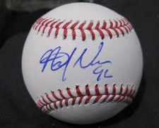 Alyssa Nakken autographed signed Rawlings OML baseball BAS Beckett Holo Giants