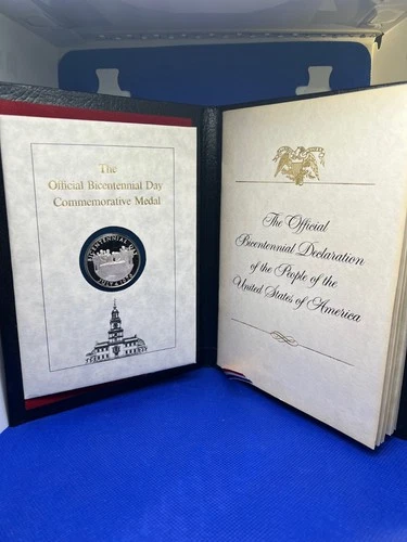 July 4 1976 VINTAGE .925 Silver Proof Bicentennial Day Commemorative Medal