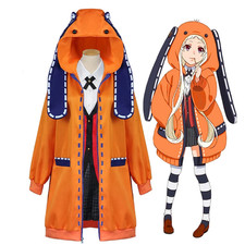 Kakegurui Compulsive Gambler Runa Yomozuki Outfits Coat Cosplay Costume Kids