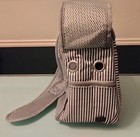 PetAmi Pet Sling Carrier - Grey, Black and White Striped - Barely Used — photo 4