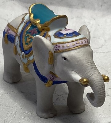 Lenox Princeton Gallery Carousel Elephant 24k Trim Figurine 1989 Vintage Marked