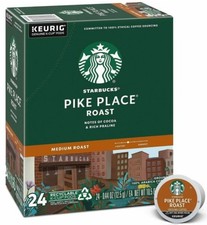 Starbucks Pike Place, Medium Roast, 24 ct, K-Cups Keurig Coffee