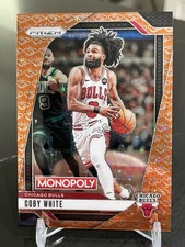 Coby White 2024-25 Panini Prizm Monopoly /25 Handshake Parallel 
