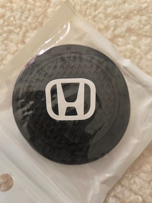 New 2 pk Cup Mat Car Drink Holder Insert Silicone Coaster Set for Honda Black