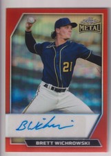 BRETT WICHROWSKI 2026 LEAF METAL DRAFT BASEBALL AUTOGRAPH AUTO CARD #D 3/4