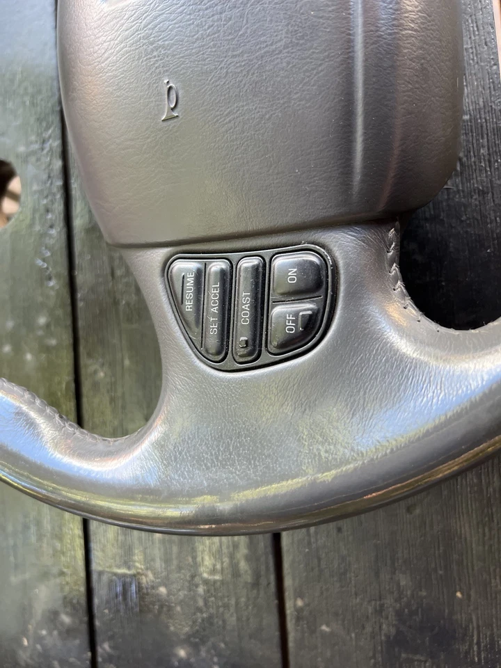 1998-02 Lincoln Navigator VOLANTE DE MADEIRA Cinza - Usado OEM EXCELENTE ESTADO - Imagem 3 de 4