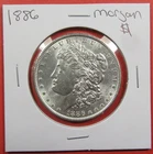 1886 $1 U.S. Morgan silver dollar. Uncirculated. Bright & lustrous.  (126051)