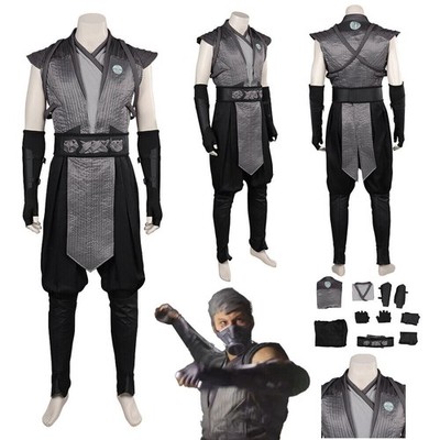 Game Mortal Kombat Smoke Cosplay Costume Outfits Halloween Carnival Pants Vest