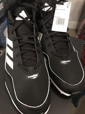 Adidas Icon 7 Mid MD Mens Baseball Shoes Cleats Sz 11.5 Ironskin Bounce