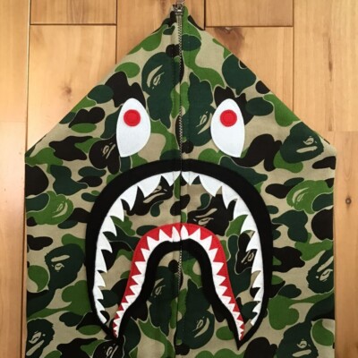 2XL BAPE ABC camo green shark full zip hoodie A Bathing Ape Size