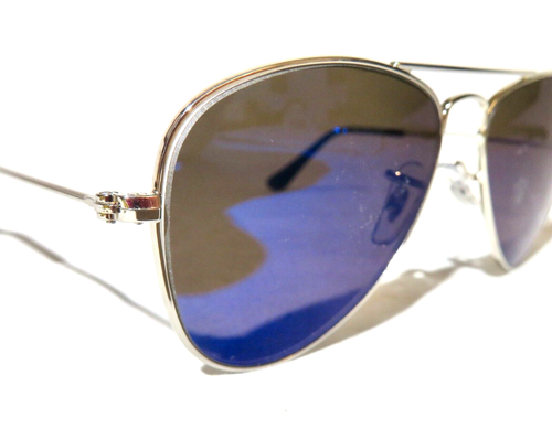 Ray Ban Junior RJ9506 Aviator Sunglasses, 50-13-120 Silver metal frame - Picture 2 of 11