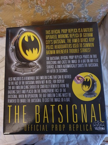 2001 DC Direct Batman bat signal batsignal official prop replica 0833 5000 - Picture 4 of 14