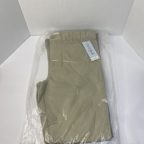 Cat & Jack Boys Size 14 Husky School Uniform Chino Pants Vintage Khaki 14H NEW - Picture 4 of 6