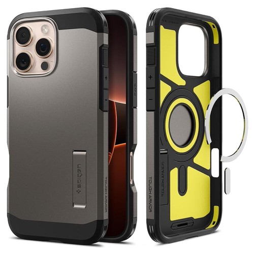 For iPhone 16/ Pro/ Max/ Plus 16e Case SPIGEN Tough Armor AI MagSafe Hard Cover - Picture 28 of 80