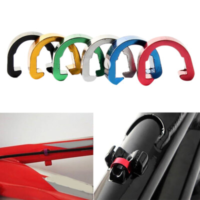Bike Bicycle Cycle C-Clips Fixing Button Buckles Hose Brake Gear Cable Guide