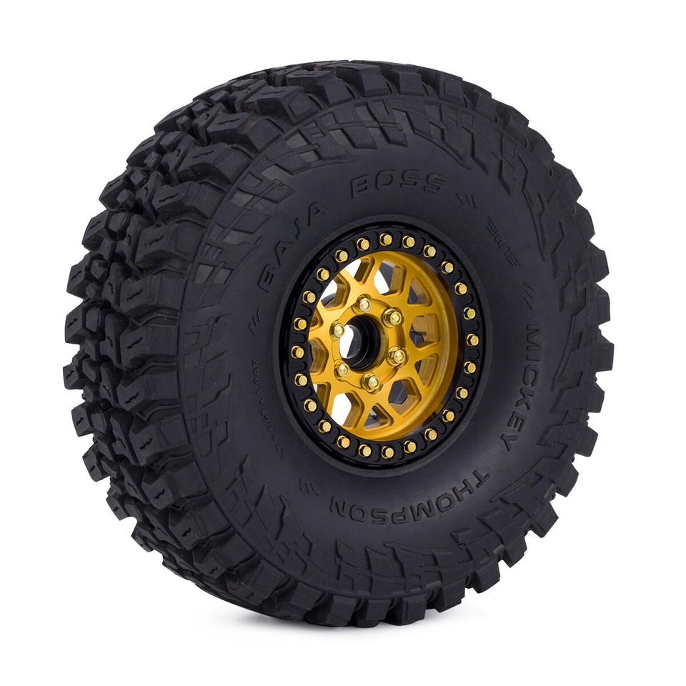 4-Piece Metal Beadlock Wheel Rims For 1/10 RC Crawlers - Fits Axial Wraith, TRX-4, D90