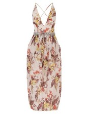 BNWT ZIMMERMANN IVORY TROPICAL FLORAL MATCHMAKER TULIP DRESS - SIZE 0P/2 US