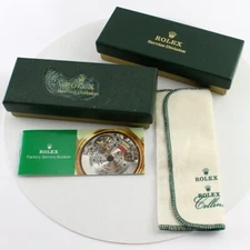 Rolex Service Division Box ( Set of 2) with Polishing Cloth & Factory Service Bk