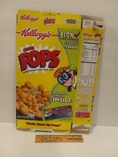 Vintage Kellogg’s Corn Pops Cartoon Network Dexters Laboratory Promo Box