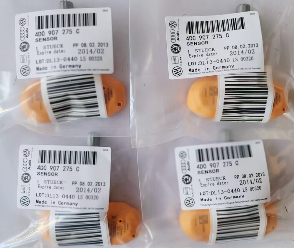 4Pcs New Tire Pressure Sensor 4D0907275C TPMS for Audi A8 S8 Volkswagen Phaeton