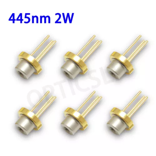 M140 NICHIA 5.6mm Blue 445nm 450nm 2W 2000mw Laser Diode for Engraving/Burning - Bild 1 von 4