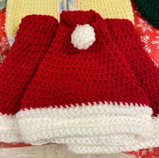 Crochet Santa Hat Size 3 To 6 Months