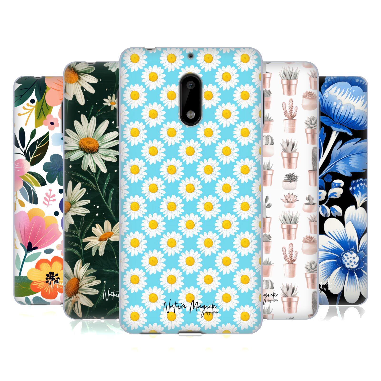 OFFICIAL NATURE MAGICK FLORAL PATTERNS SOFT GEL CASE FOR NOKIA PHONES 1