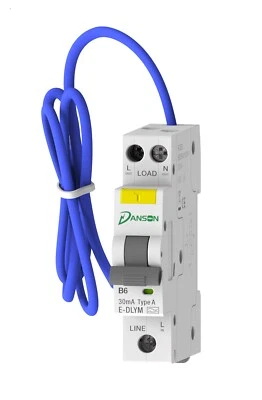 DANSON RCBO MINI 6A 10A 16A 20A 32A 40A SINGLE POLE CONSUMER UNIT SWITCH TYPE B