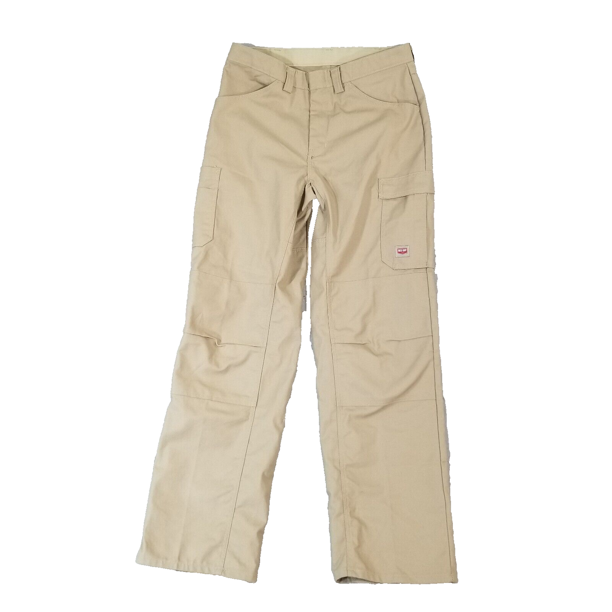 Red Kap Cargo Pants Mens 34x34 Khaki Beige Double Knee Red Kap Cargo Pants Mens 34x34 Khaki Beige Double Knee
