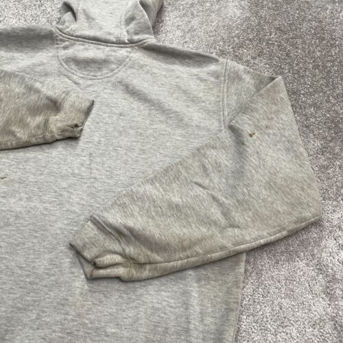 Carhartt K184 Vintage Felpa con Cappuccio Uomo Grande Grigio Coulisse Pullover Logo - Foto 3 di 16