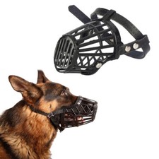 Plastic Basket Dog Muzzle For Dog Various Sizes Tan Color No Bite No Barking