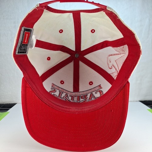 Washington Capitols Hat Cap Reebok White Red Hockey Snapback Cap NHL - Picture 6 of 7