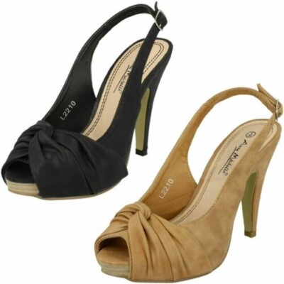 Anne Michelle Sandales à talons hauts pour femme - Or rose., 36 EU