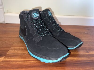 Stussy x Nike Lunar Braata Mid OMS 536526 030 Size 9.5 Men s