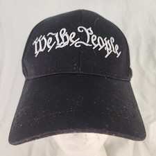 Cap We The People Since 1776 Black 100 Cotton Adjustable Hat US Print Factory