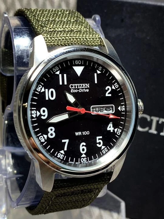Citizen eco drive canvas hot sale